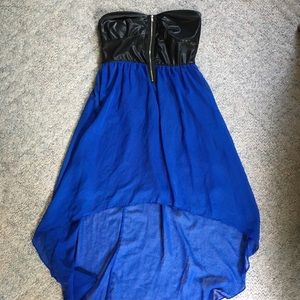 Hi-low Royal Blue Dress